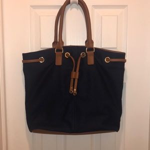Talbots Blue and Brown bag